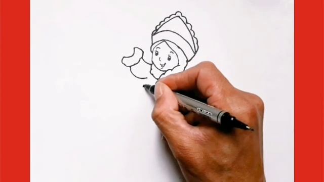Как нарисовать красивую Снегурочку, How to draw a Snow Maiden. смотреть онлайн
