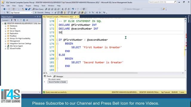 SQL Server Complete Course | 31-IF ELSE Statement- Nested IF ELSE Statement in SQL Stored Procedure смотреть онлайн