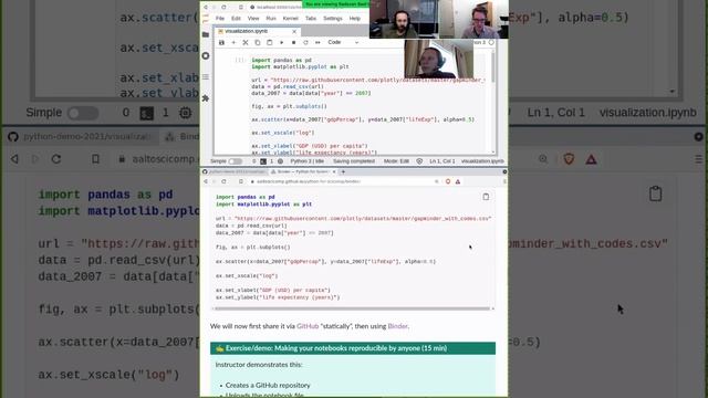 4.2 Binder - Python for Scientific Computing 2021 смотреть онлайн