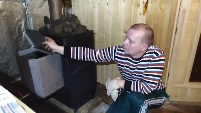 Печь для бани ВАРВАРА. Первые испытания. смотреть онлайн