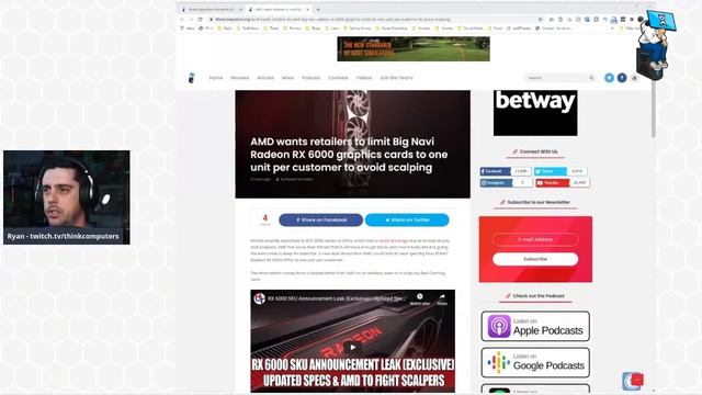 ThinkComputers Podcast #244 - Great B550 Motherboard, Ryzen 5950X Tested, RX 6000 Series Leaks смотреть онлайн