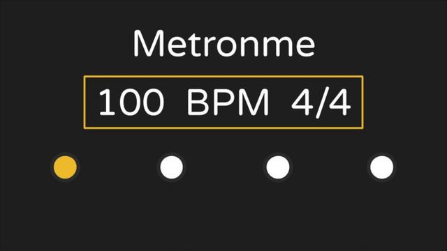 Metronome  100 BPM  44 Time with Accent 