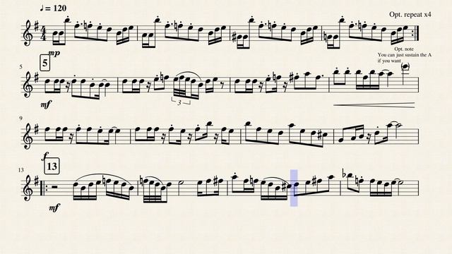 Megalovania - Alto Sax Solo смотреть онлайн