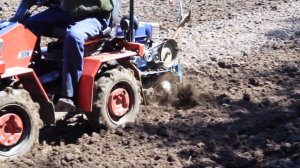 МТЗ - 132н фрезерование почвы