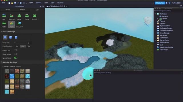 How To Use The Terrain Editor-Roblox Studio 2020 смотреть онлайн