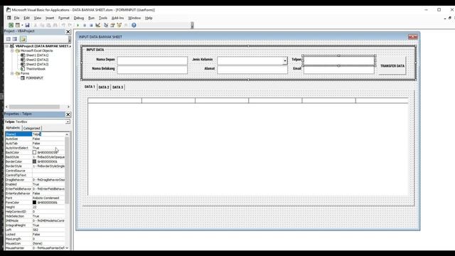 INPUT DATA DARI USERFORM KE BANYAK SHEET | EXCEL & VBA TUTORIAL смотреть онлайн