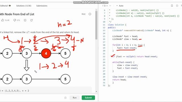19. Remove Nth Node From End of List|| easy explanation|| Step by Step solution||Dry run смотреть онлайн