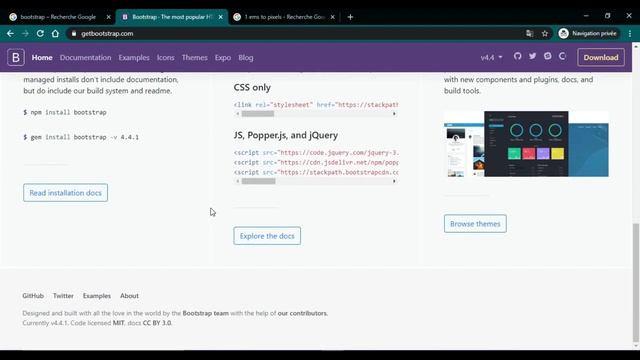 1 - ( Bootstrap 4 Tutorial ) Introduction , Concepts & Setup , What's New ? смотреть онлайн