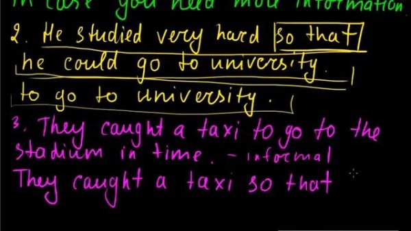 Purpose clauses | примеры перевода