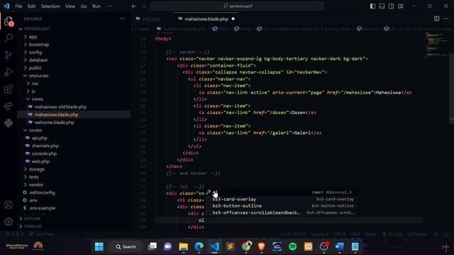 LARAVEL 10 - BLADE TEMPLATE ENGINE ( Merancang Layout ) смотреть онлайн