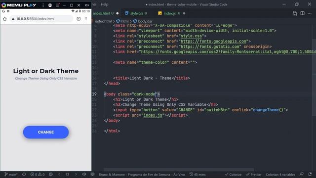 How To Change Title Bar Color (Mobile Theme Scheme) + Button Theme Switch - Dark & Light смотреть онлайн
