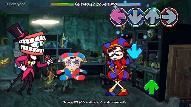 FNF Friends To Your End but only THE AMAZING DIGITAL CIRCUS | Pomni x Caine Rainbow Friends Cover смотреть онлайн