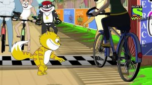 साइकिलिंग प्रतियोगिता | Honey Bunny Ka Jholmaal |Funny videos for kids in Hindi | बच्चों की कहानिया
