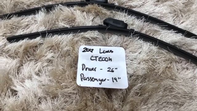 ? ? 2017 Lexus CT200H Wiper Blade Replacement Size ? смотреть онлайн