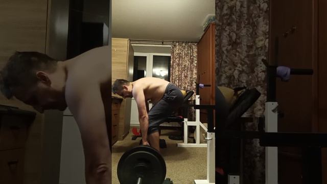 Кач дома. Становая на повторы. 80 кг 5*10 раз. 7 октября 2022