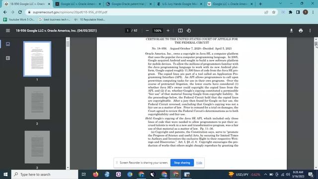 Google vs Oracle - Did Google Copy Java API смотреть онлайн
