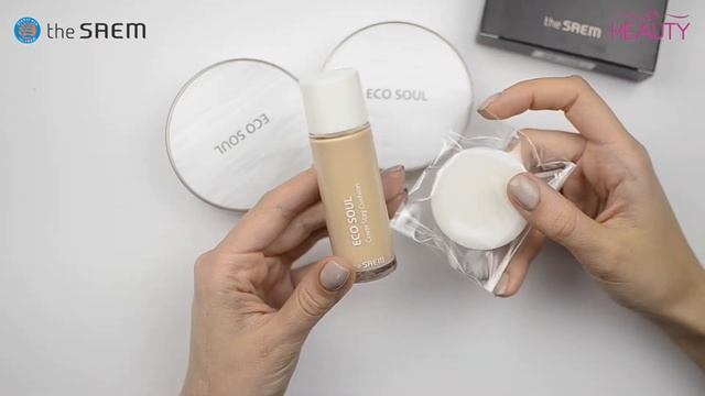 Тональная основа The Saem Eco Soul Cover Stay Cushion SPF50+ PA+++ смотреть онлайн
