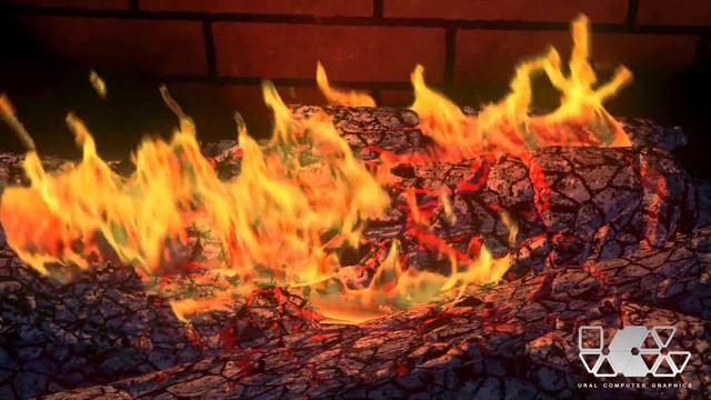 fireplace. огонь в камине HD / 3ds max смотреть онлайн