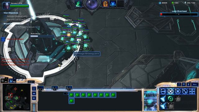 Starcraft 2 Co-Op Zeratul mass Xel'Naga Shieldguard's смотреть онлайн
