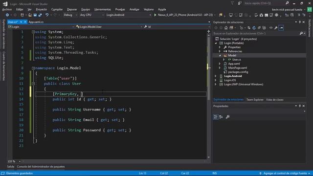 3. Xamarin con SQLite - Clase user смотреть онлайн