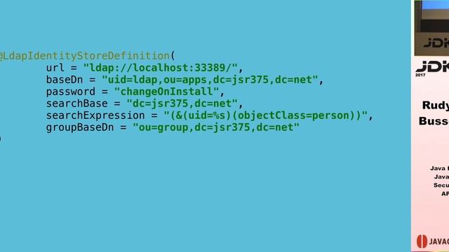JDK IO 2017 - Rudy De Busscher - Java EE 8 / Java EE Security API смотреть онлайн