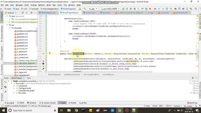 SWIPE TO DELETE background and icon | EASY Android studio смотреть онлайн