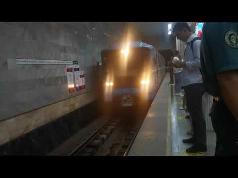 Юнусабадская линия Ташкентского метро. 81-717/714 Номерной. Вид из форточки. Минг Урик - Туркестан. смотреть онлайн