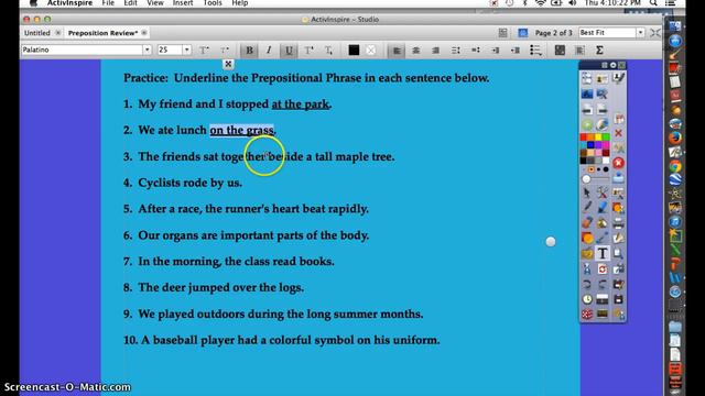 Prepositional Phrase Review смотреть онлайн