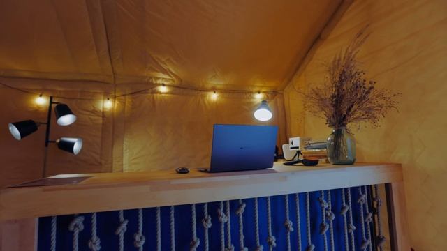 Обзор ресторана и зоны ресепшн в Глэмпинге Синий Яр