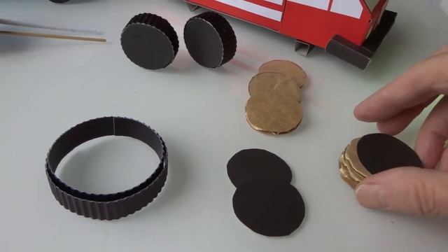 Колеса для машины из картона смотреть онлайн