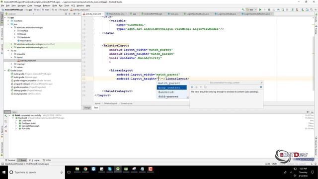 Android Development Tutorial - MVVM Design Patterns Login Validation смотреть онлайн