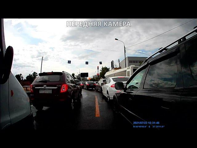 Как снимает видеорегистратор для мотоцикла AVS540DVR качество записи смотреть онлайн