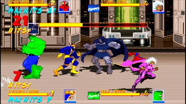 Marvel Super Heroes In War of the Gems Bootleg 4Players Co-Op + Download! OpenBOR Cheatrun [025] смотреть онлайн