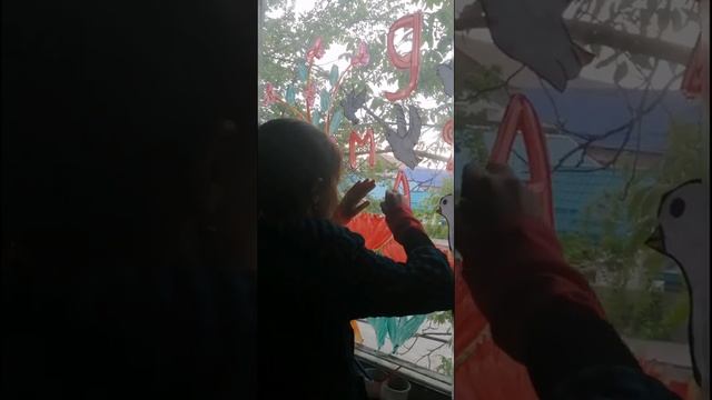 Рисунок на окне " 9 МАЯ" ?✨ смотреть онлайн