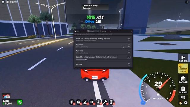 Roblox Drive World Script Hack | AUTOFARM 10,000,000 Per Minute & More | *PASTEBIN 2023*