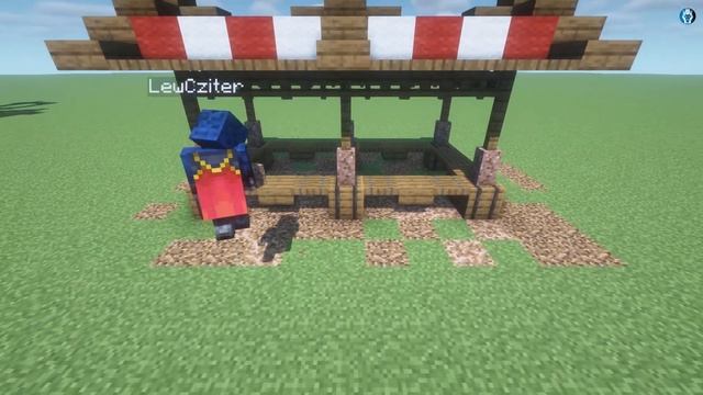 Minecraft How to Build a Market Stall (Tutorial) смотреть онлайн
