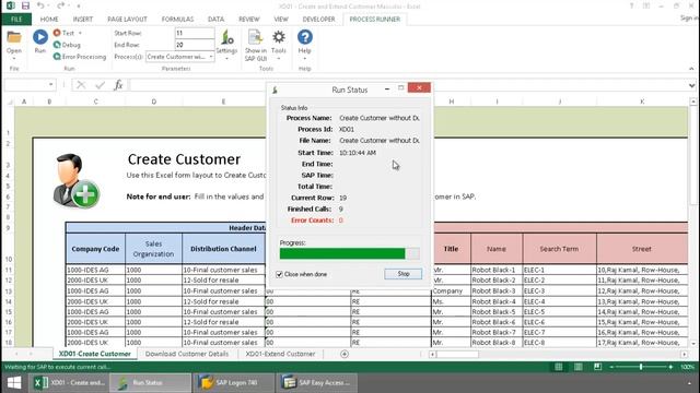 XD01 - Create Customer In Mass From Excel смотреть онлайн