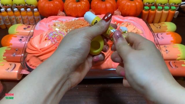 HALLOWEEN SEASON - Mixing Makeup & ORANGE CLAY and More Into GLOSSY Slime ! Satisfying Slime #1433 смотреть онлайн