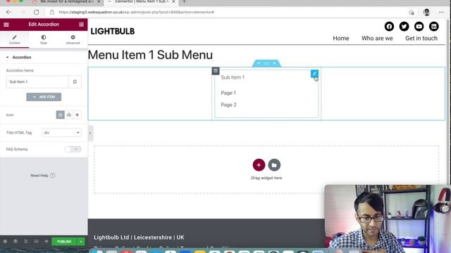 Off-Canvas Menu with Pop-Ups and Accordions in Elementor смотреть онлайн