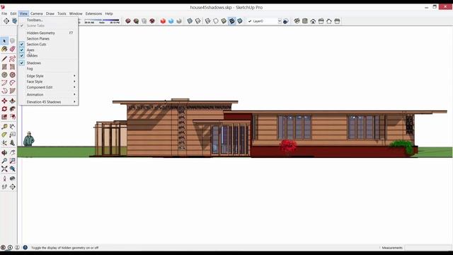 SketchUp Plugin Elevation 45 shadows by TIG смотреть онлайн