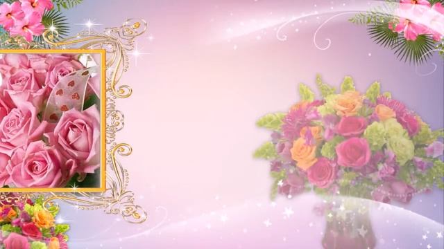 Розы для тебя - Поздравление с Днем Рождения смотреть онлайн