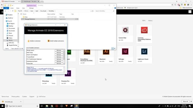 Animate CC: Installing MXP/ZXP Extensions Tutorial смотреть онлайн