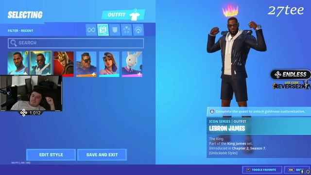Streamers React to LeBron James Skin In Fortnite Item Shop смотреть онлайн