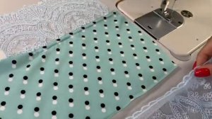 Как пришить кружево на платье
