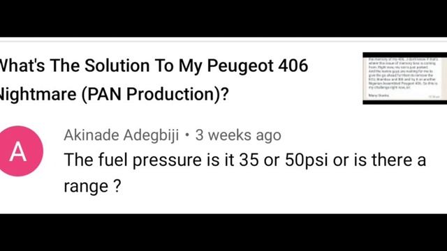 What's The Specific Peugeot 406 Fuel Pressure? смотреть онлайн