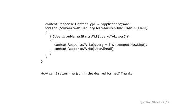 jQuery : ASP.NET Returning JSON with ASHX смотреть онлайн