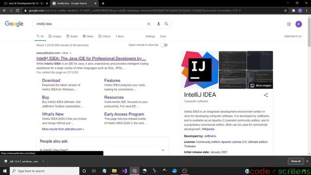 Installing JDK and IntelliJ IDEA for Java on Windows (Step by Step) | Tamil | Code Screens смотреть онлайн