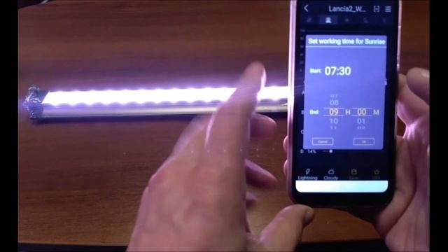 Настройка LED светильника Zetlight Lancia Wi-Fi смотреть онлайн
