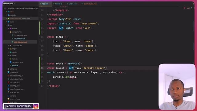 22.3 - Vue Router - Nested Routes & Layout | Vue.js 3 смотреть онлайн