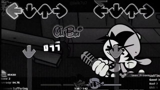 Unknown Suffering V3 Scrapped With New Sprites [Wednesday Infidelity] (CHARTED)